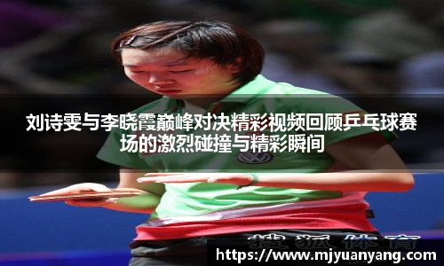 刘诗雯与李晓霞巅峰对决精彩视频回顾乒乓球赛场的激烈碰撞与精彩瞬间